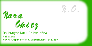 nora opitz business card